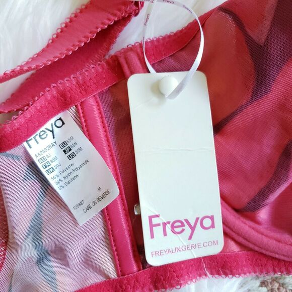 FREYA Lingerie Hot House underwire balconette bra in raspberry Size 30M NEW - Picture 4 of 4